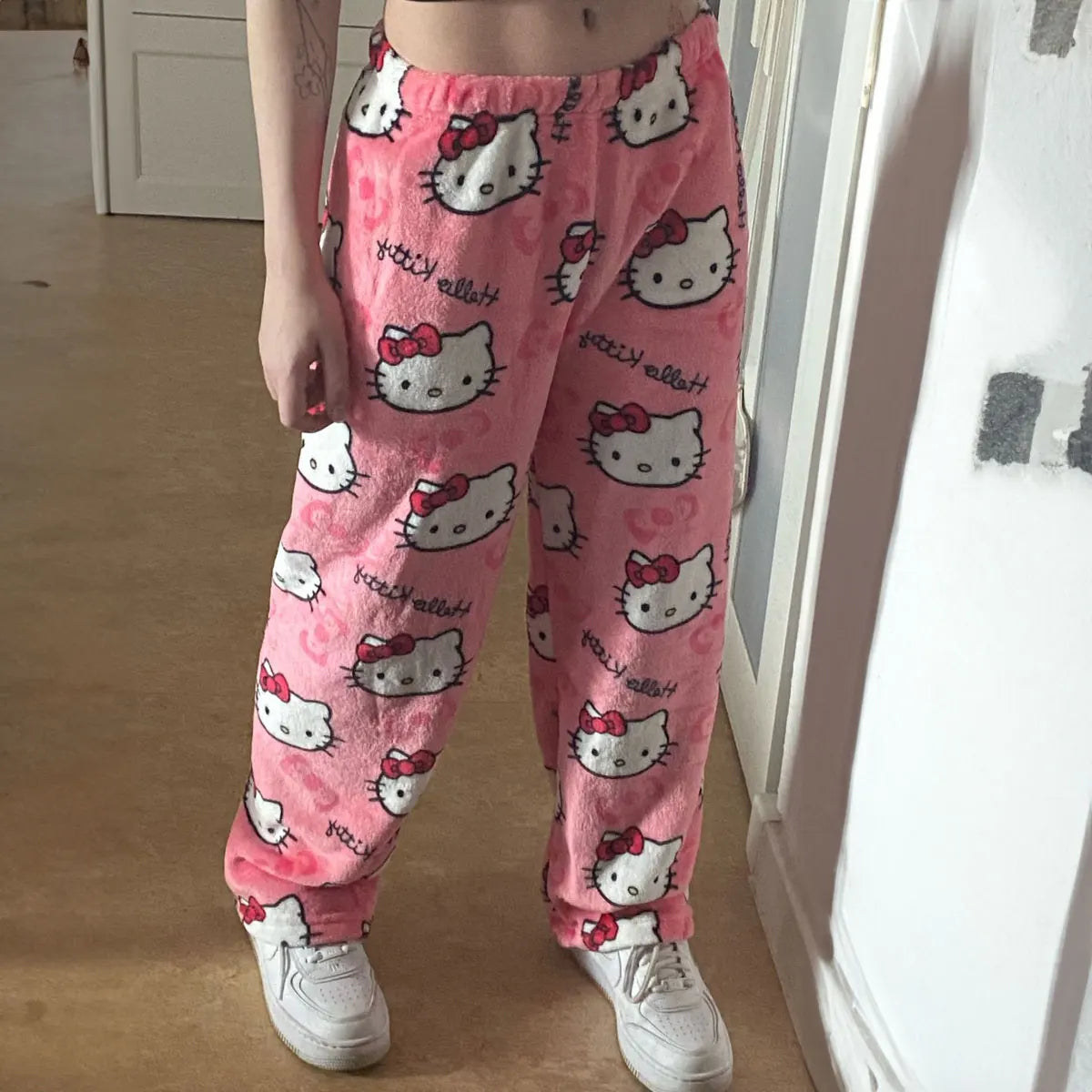 Hello Kitty Y2K Aesthetic Cozy Pajama Pants