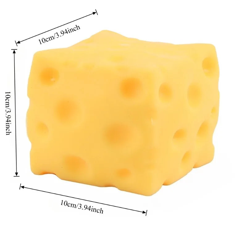 Giant Squishy Cheese Cube Squeeze Fidget Toy