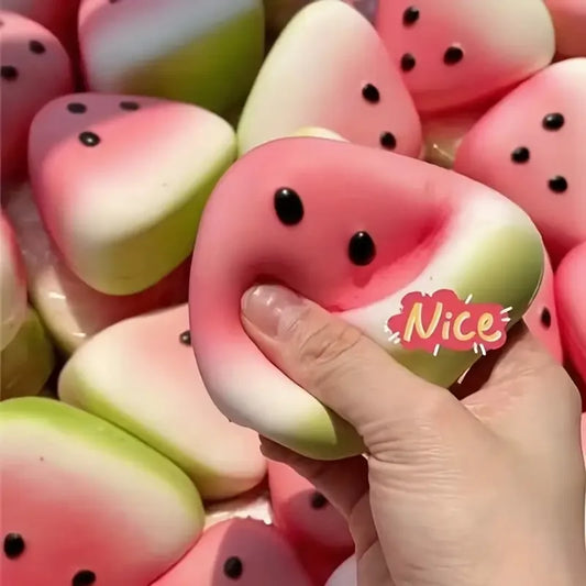 Squishy Watermelon Fidget Food Toy
