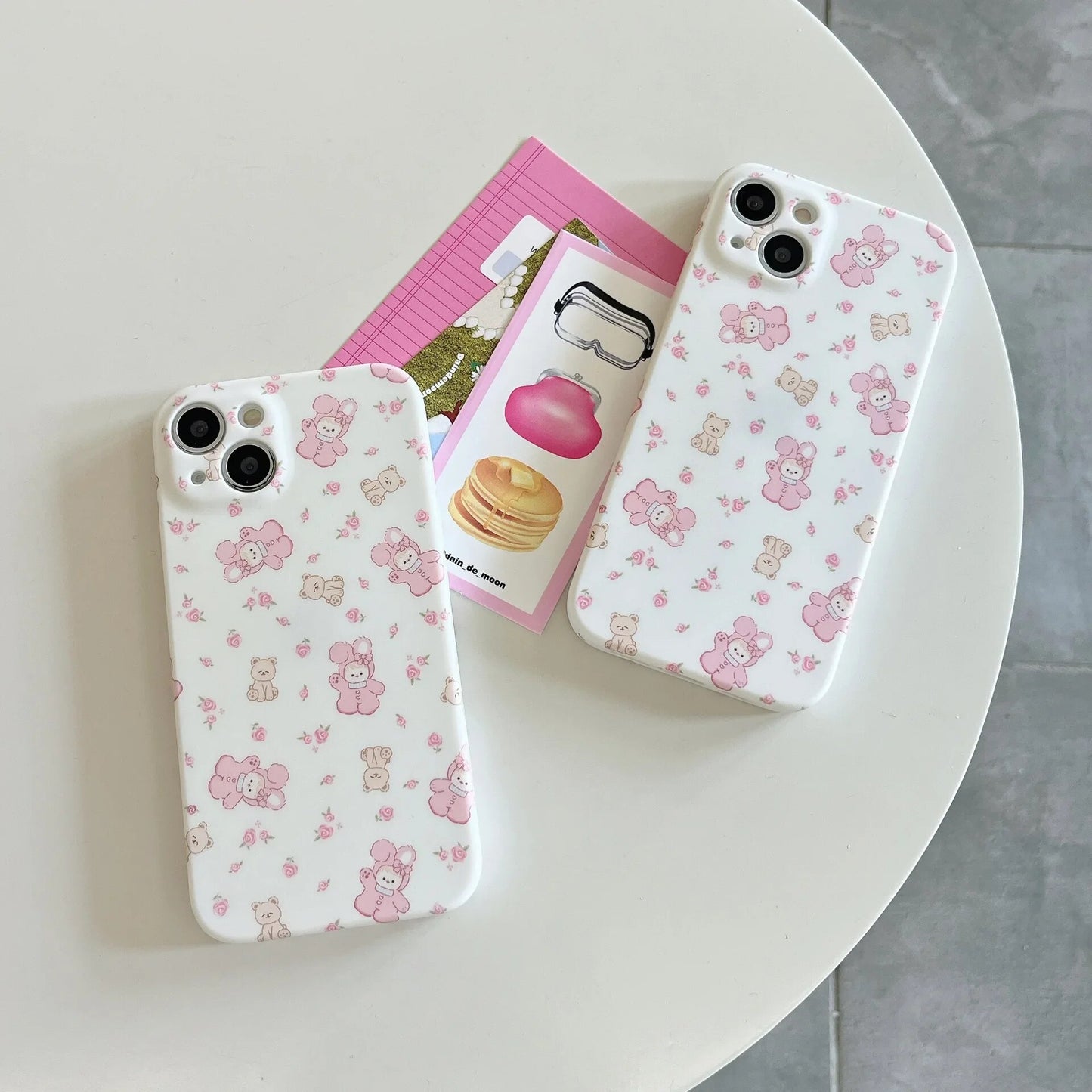 Rabbit Pajamas Bear Cartoon Coquette Kawaii Aesthetic Phone Case