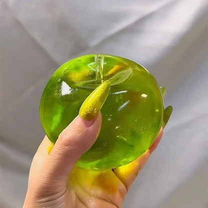Squishy Green Apple Stress Ball Soft Fidget Sensory Toy