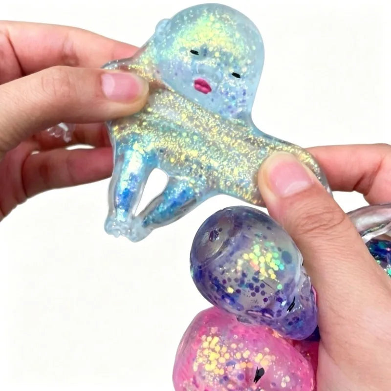 Squishy Baby Glitter Fidget Squeeze Toy