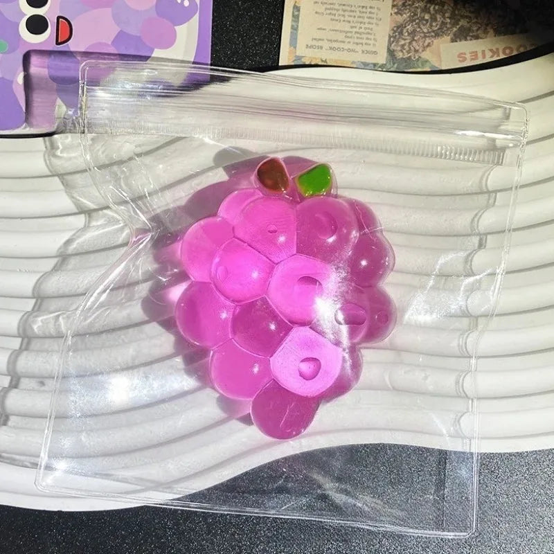 Grape Taba Squishy Fruit Squeeze Toy