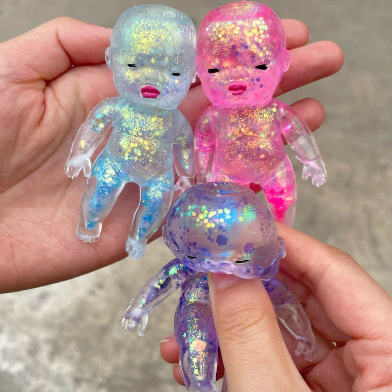 Squishy Baby Glitter Fidget Squeeze Toy