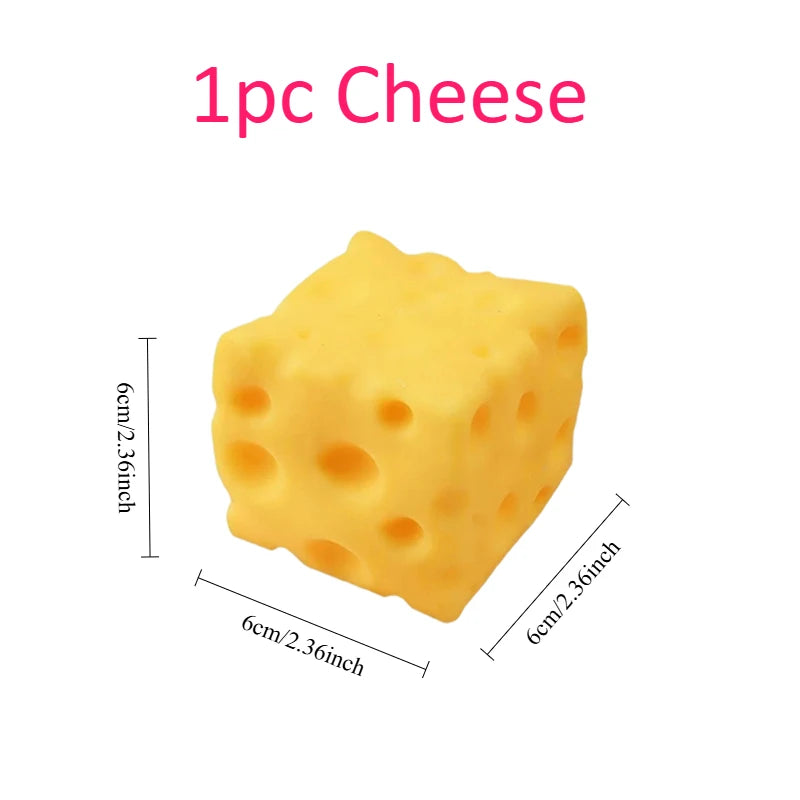 Giant Squishy Cheese Cube Squeeze Fidget Toy