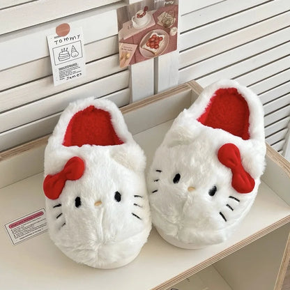 Hello Kitty Y2K Kawaii Aesthetic Cozy House Slippers