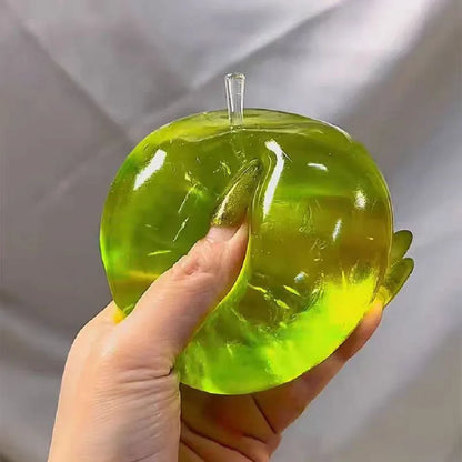 Squishy Green Apple Stress Ball Soft Fidget Sensory Toy