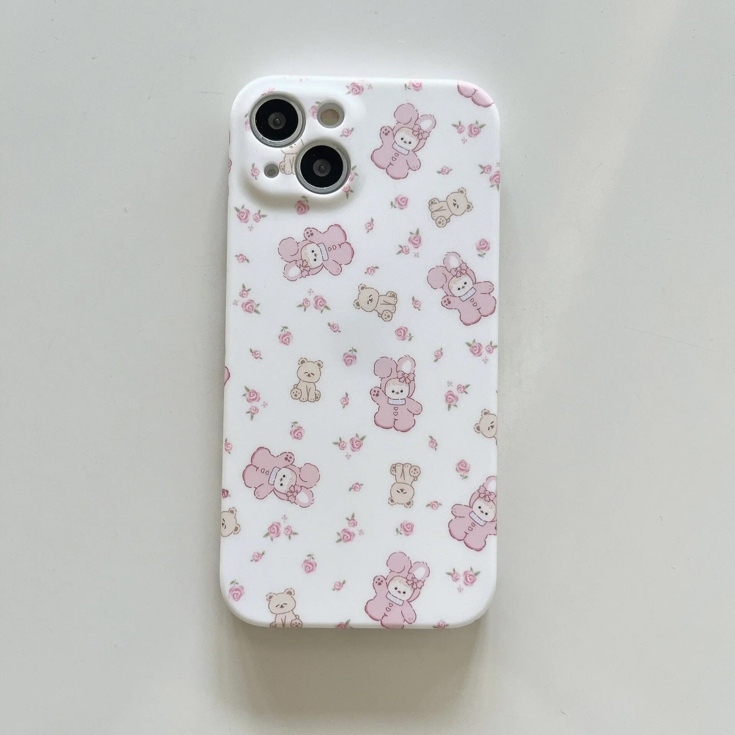 Rabbit Pajamas Bear Cartoon Coquette Kawaii Aesthetic Phone Case