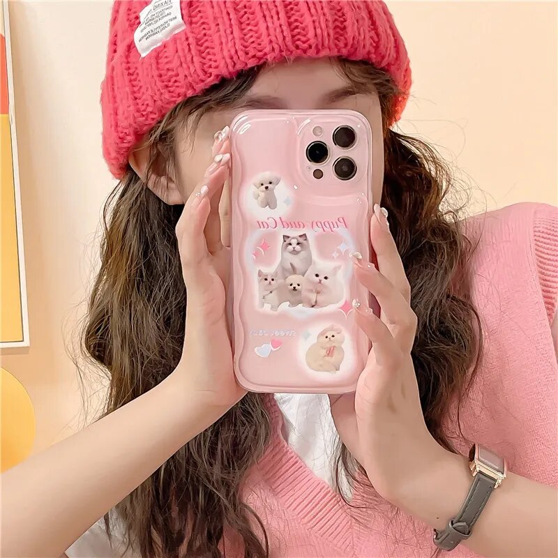 Pink Kitty Kawaii Coquette Aesthetic Phone Case