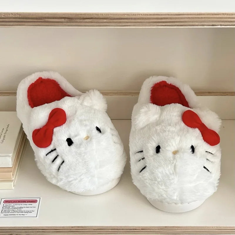 Hello Kitty Y2K Kawaii Aesthetic Cozy House Slippers