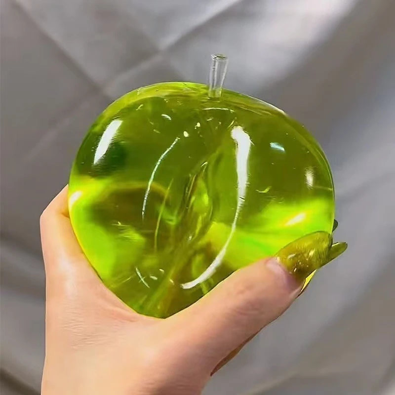 Squishy Green Apple Stress Ball Soft Fidget Sensory Toy