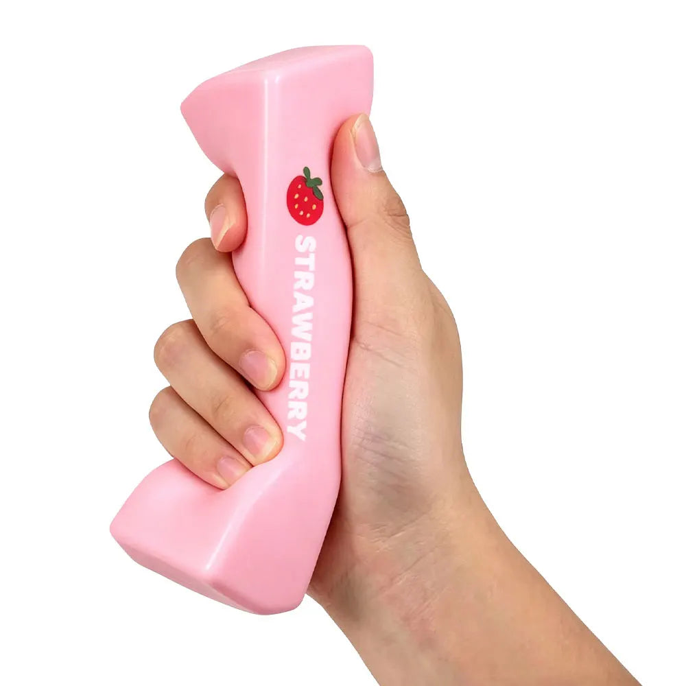 Pink Strawberry Butter Squishy Fidget Toy
