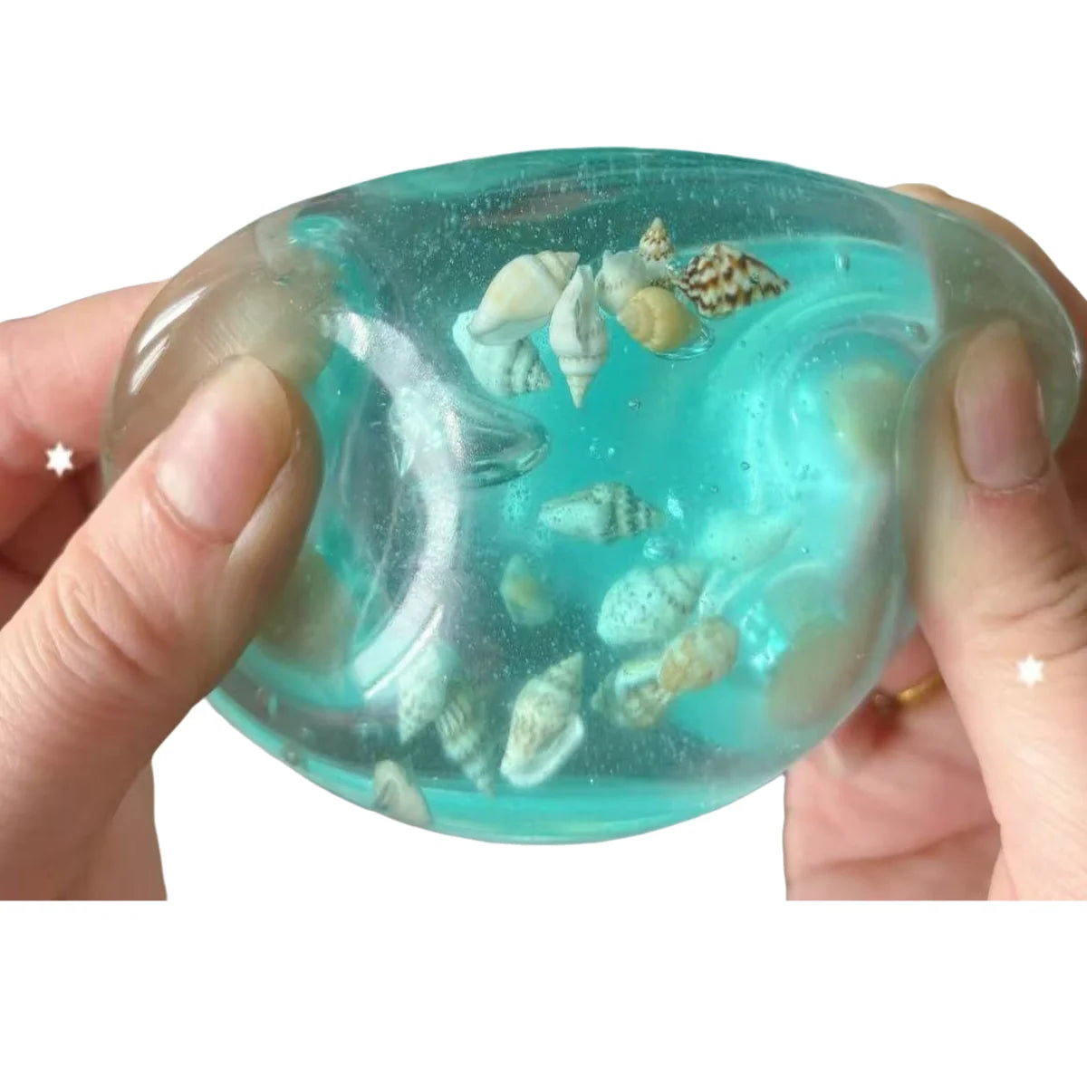 Squishy Shell Ocean Squishy Sea Shells Fidget Toy Cube – Cutie Collective Co