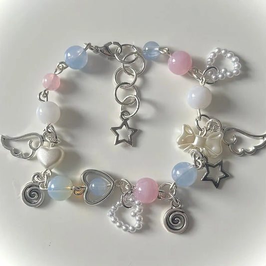 Angel Wings Y2K Aesthetic Beaded Bracelet