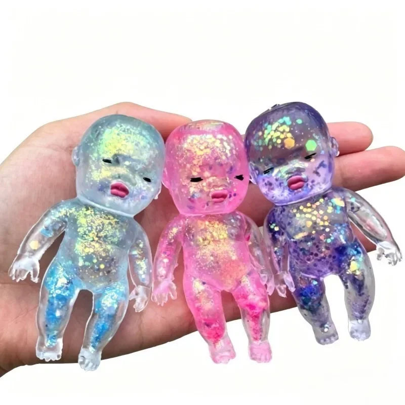 Squishy Baby Glitter Fidget Squeeze Toy